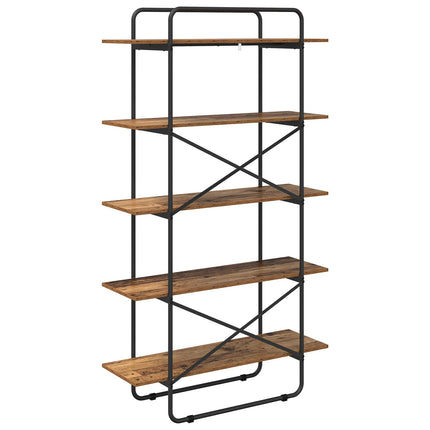 Bogreol 5 niveauer 100 x 35 x 175,5 cm PB Egetræ