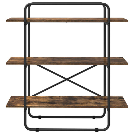 Bogreol 3 niveauer 100 x 35 x 105 cm PB Røget eg