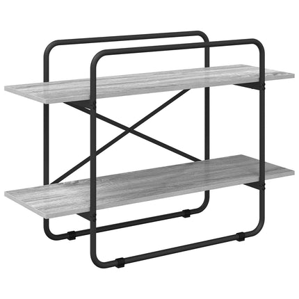 Bogreol 2 niveauer 100 x 35 x 70 cm PB Grå Sonoma
