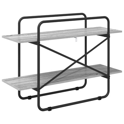 Bogreol 2 niveauer 100 x 35 x 70 cm PB Grå Sonoma