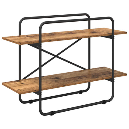 Bogreol 2 niveauer 100 x 35 x 70 cm PB Egetræ