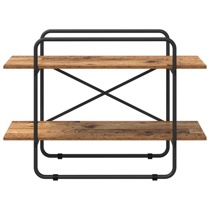 Bogreol 2 niveauer 100 x 35 x 70 cm PB Egetræ