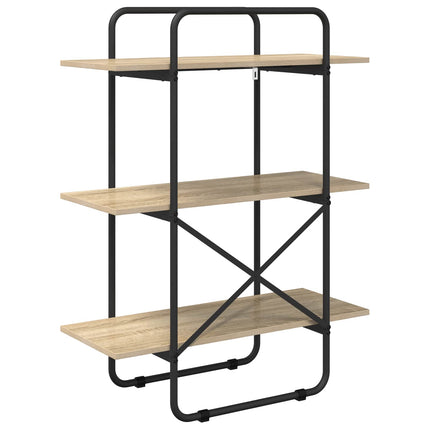 Bogreol 3 niveauer 80 x 35 x 105 cm PB Sonoma-eg