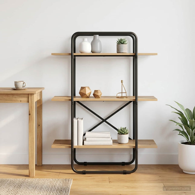 Bogreol 3 niveauer 80 x 35 x 105 cm PB Artisan-eg