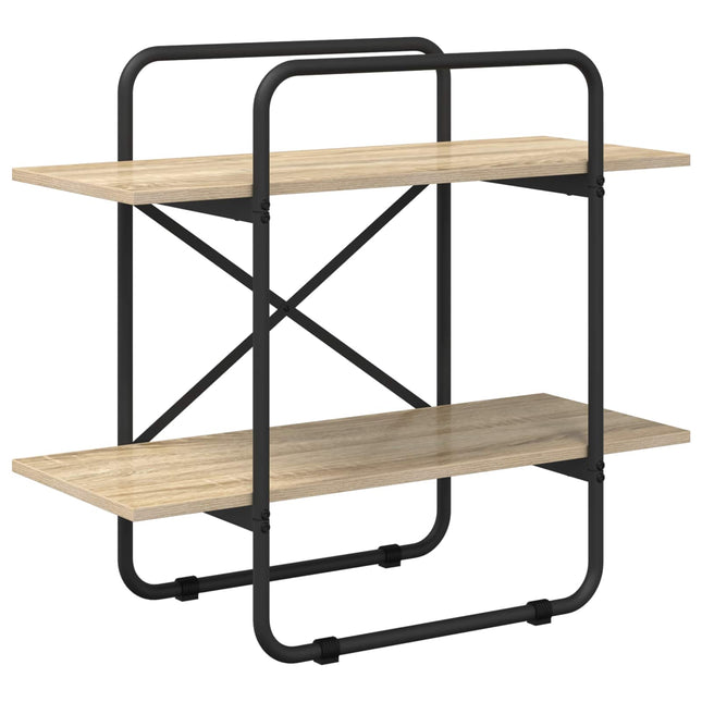 Bogreol 2 niveauer 80 x 35 x 70 cm PB Sonoma-eg