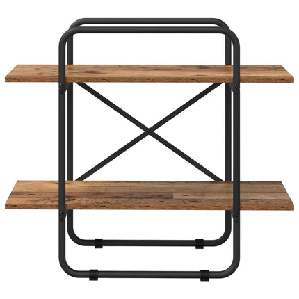 Bogreol 2 niveauer 80 x 35 x 70 cm PB Egetræ