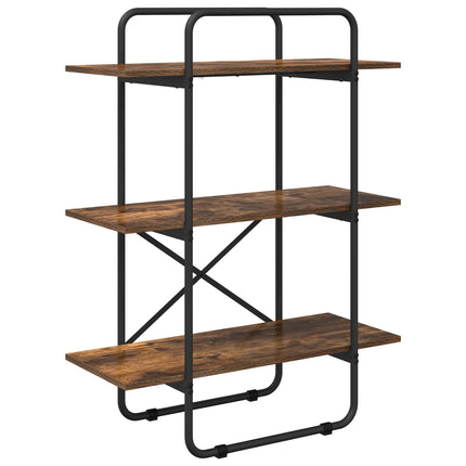 Bogreol 3 niveauer 60 x 35 x 105 cm PB Røget eg