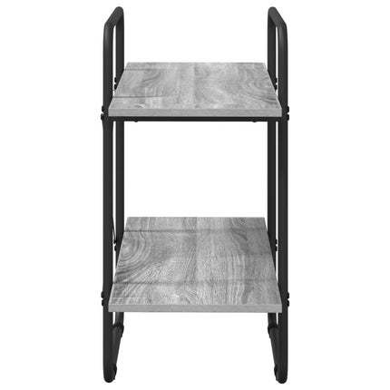 Bogreol 2 niveauer 60 x 35 x 70 cm PB Grå Sonoma