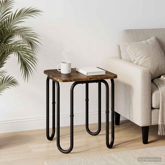 Sofabord Røget eg 40 x 40 x 45 cm Konstrueret træ