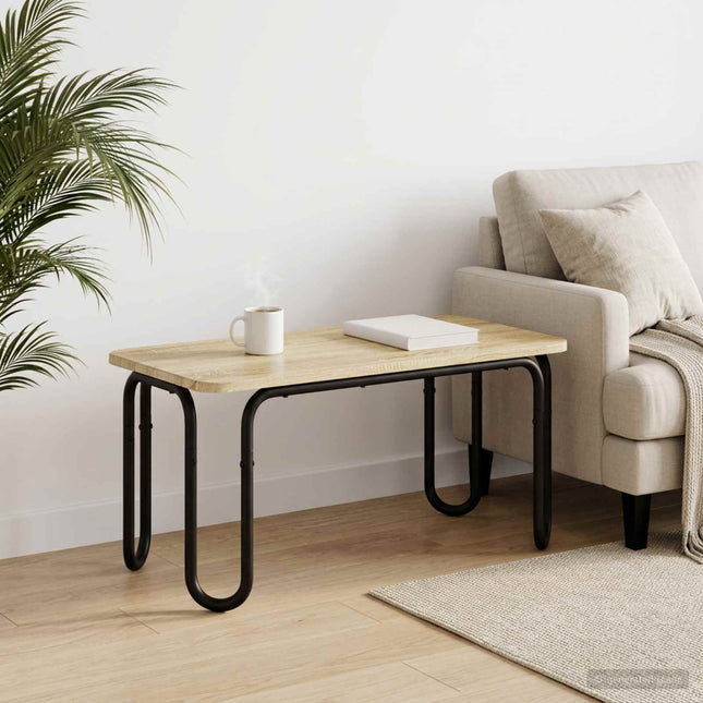 Sofabord Sonoma-eg 79,5 x 40 x 36 cm Konstrueret træ