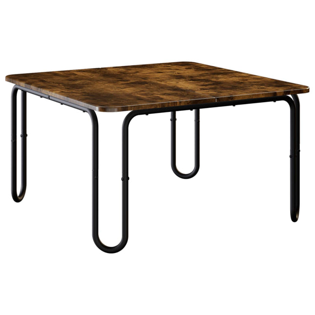 Sofabord Røget eg 79,5 x 79,5 x 45 cm Konstrueret træ