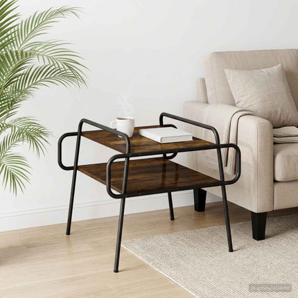 Sofabord Røget eg 50 x 50 x 51 cm Konstrueret træ