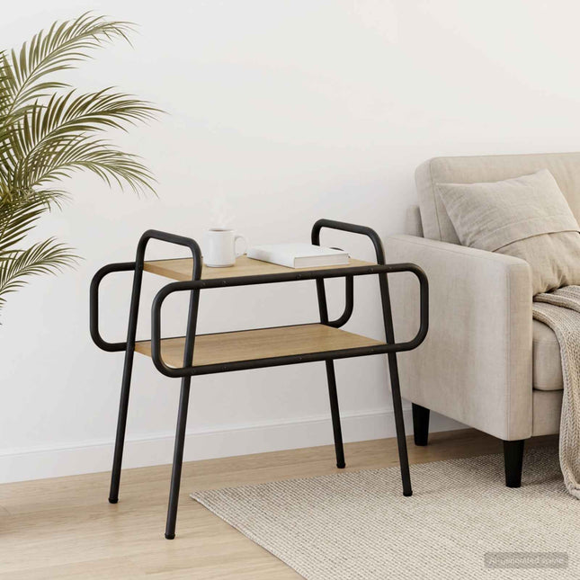 Sofabord Sonoma-eg 60 x 30 x 51 cm Konstrueret træ