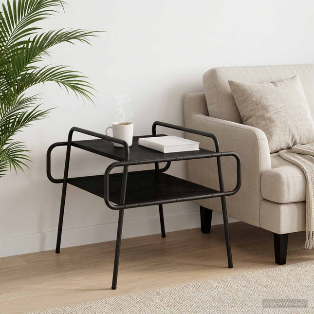 Sofabord Sort eg 60 x 60 x 51 cm Konstrueret træ