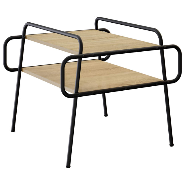 Sofabord Sonoma-eg 60 x 60 x 51 cm Konstrueret træ