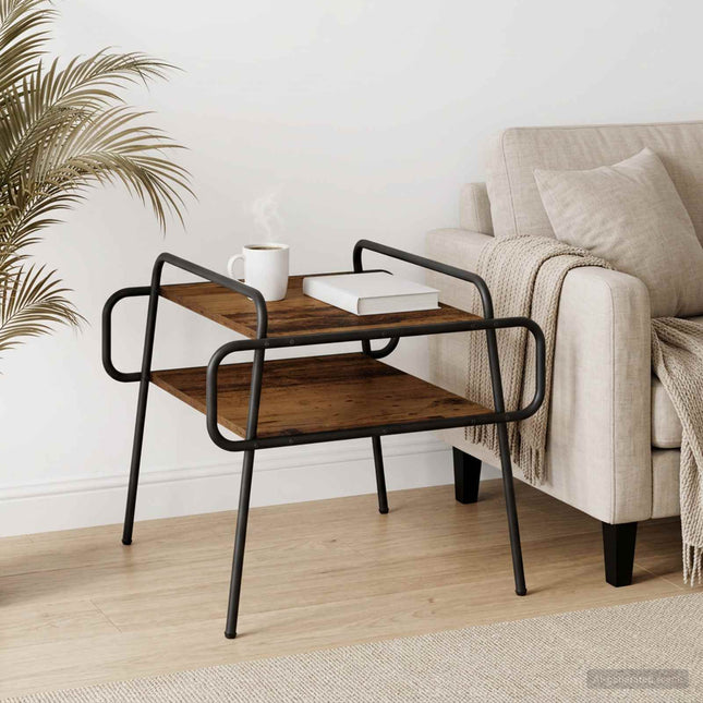 Sofabord Gammelt træ 60 x 60 x 51 cm Konstrueret træ