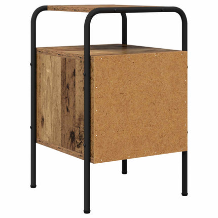 Natskab 2 stk. Gammelt træ 35 x 36,5 x 56 cm Konstrueret træ