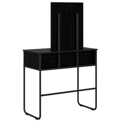 Klædeskab med hylde Sort eg 81 x 40 x 131 cm Konstrueret træ