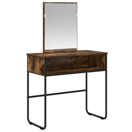 Klædeskab med hylde Røget eg 81 x 40 x 131 cm Konstrueret træ