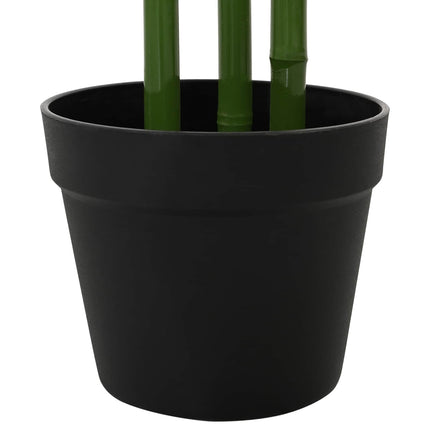 Kunstig Bambus Træ 2 pcs Grøn 45 x 18 x 175 cm Stof og Bambus