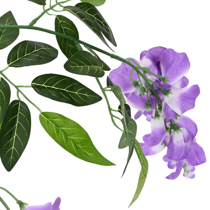 Kunstigt Bønneblomstetræ Lilla 80 x 18 x 160 cm Stof og træ