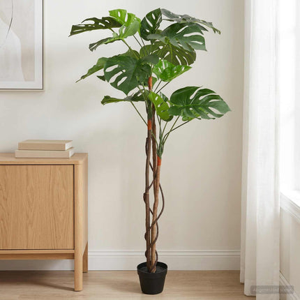 Kunstig Monstera Plante Grøn 94 x 18 x 170 cm Stof og træ