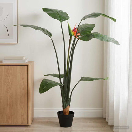 Kunstig Strelitzia Plante Grøn 70 x 18 x 155 cm Stof og PE