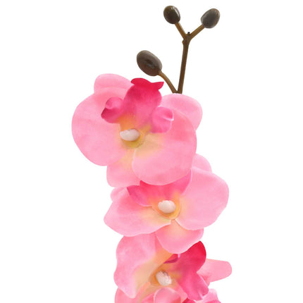 Kunstig orkidé plante Lyserød 36 x 10 x 30 cm Stof, PE og PEVA
