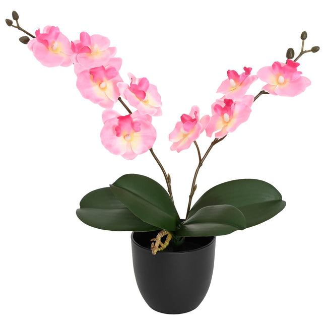 Kunstig orkidé plante Lyserød 36 x 10 x 30 cm Stof, PE og PEVA