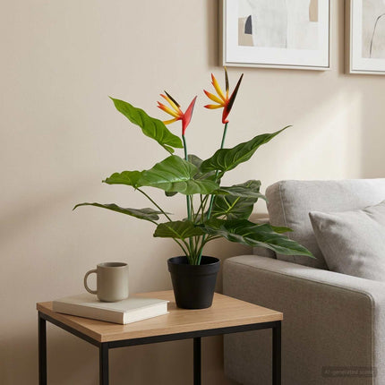 Kunstig Strelitzia Plante Grøn 65 x 13 x 55 cm Stof, PE og PEVA