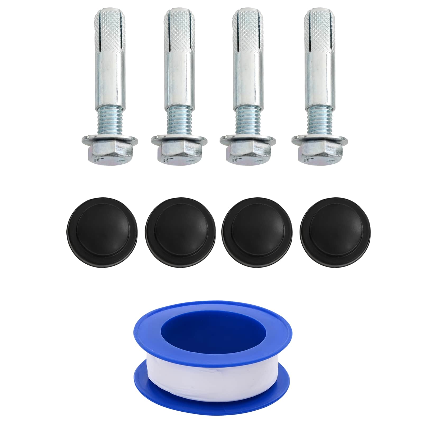 Solbruser med brusehoved PVC, ABS, Zinklegering Sort