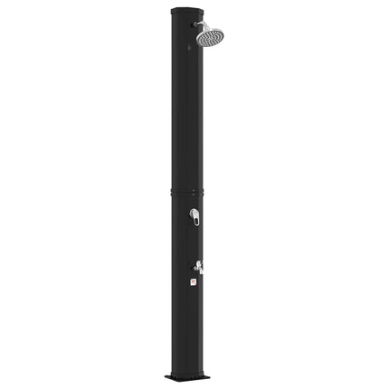 Solbruser med bruserhoved og vandhane 40 l Sort