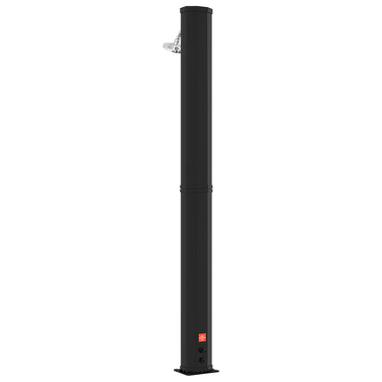 Solbruser med bruserhoved og vandhane 40 l Sort