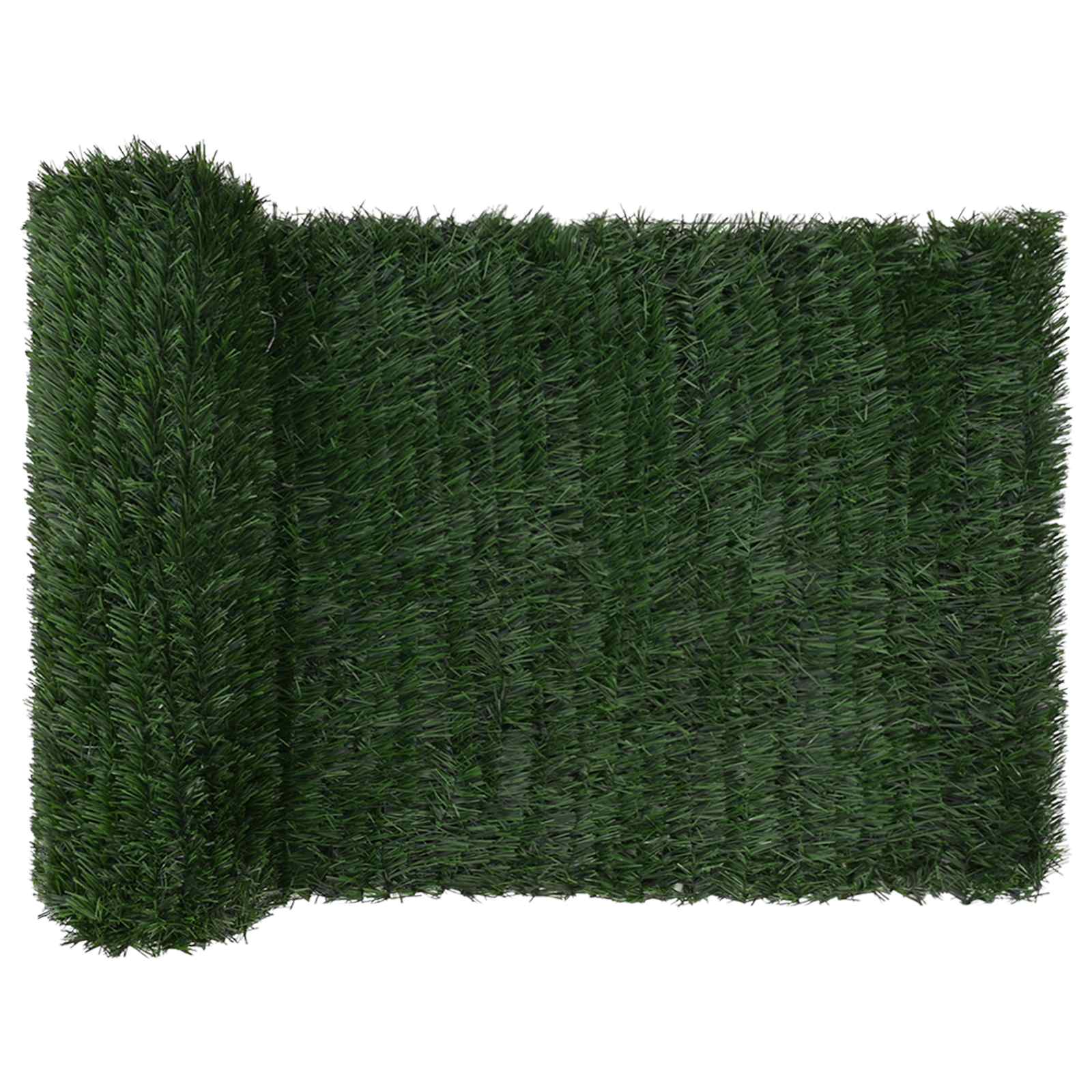 Kunstigt hegn Mørkegrøn 1 x 3 m PVC og Stål