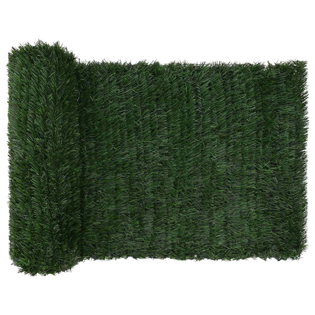 Kunstigt hegn Mørkegrøn 1 x 6 m PVC og Stål