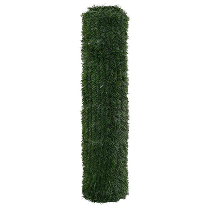 Kunstigt hegn Mørkegrøn 1,5 x 4 m PVC og Stål