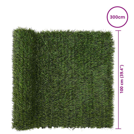 Kunstigt hegn Lys grøn 1 x 3 m PVC og Stål