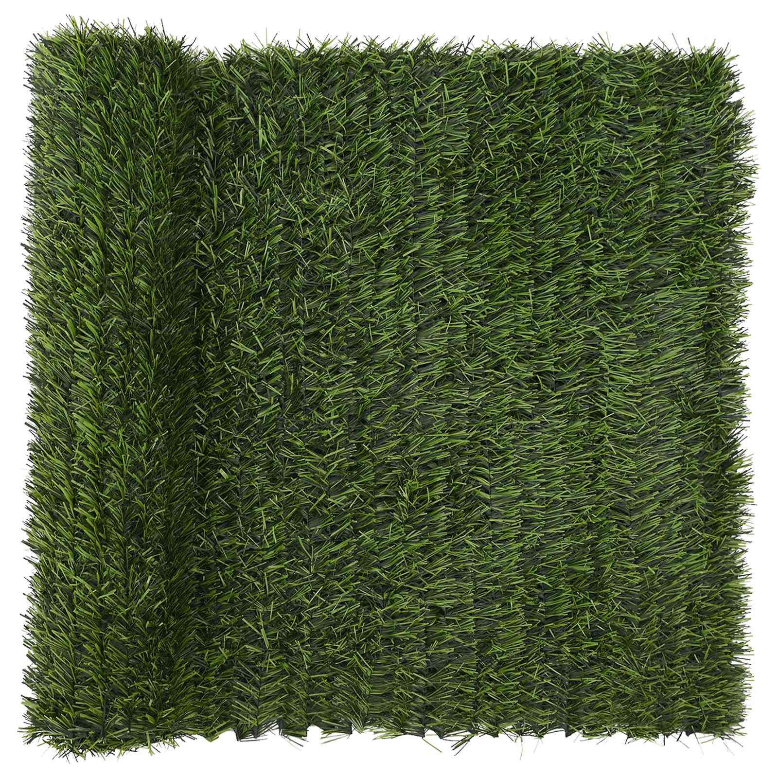 Kunstigt hegn Lys grøn 1 x 4 m PVC og Stål