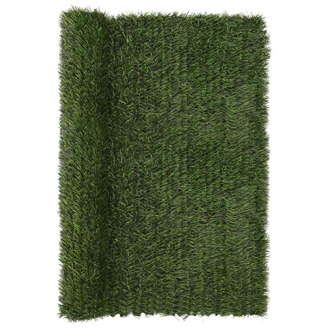 Kunstigt hegn Lys grøn 1,5 x 5 m PVC og Stål