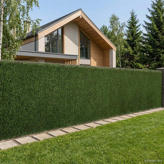 Kunstigt hegn Lys grøn 1,5 x 6 m PVC og Stål