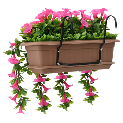 Kunstige blomster Lilla rød 55 x 20 x 55 cm PE og stål
