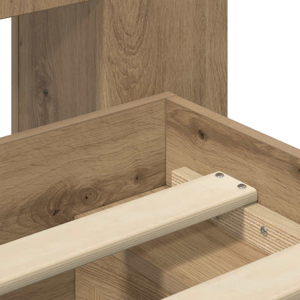 Sengestel med opbevaring Artisan-eg 80 x 200 cm Konstrueret træ
