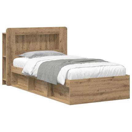 Sengestel med opbevaring Artisan-eg 80 x 200 cm Konstrueret træ