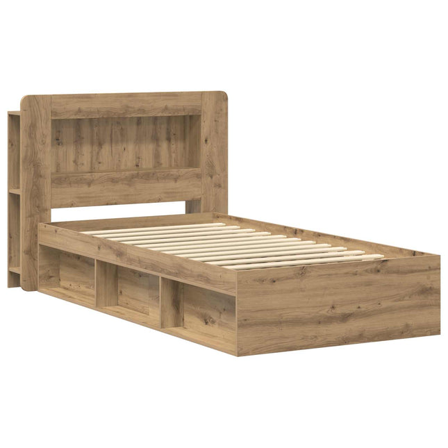 Sengestel med opbevaring Artisan-eg 80 x 200 cm Konstrueret træ