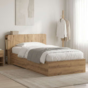 Sengestel med opbevaring Artisan-eg 80 x 200 cm Konstrueret træ