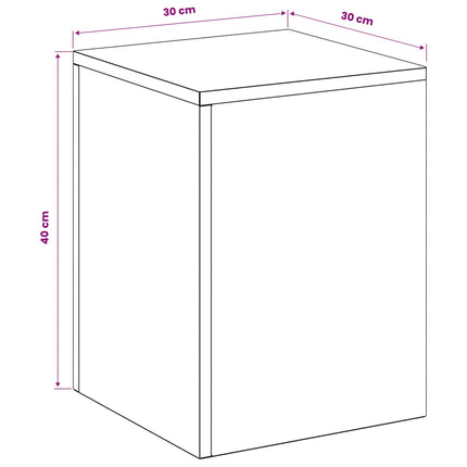 Planteholder 2 pcs Sølv 30 x 30 x 40 cm Stål