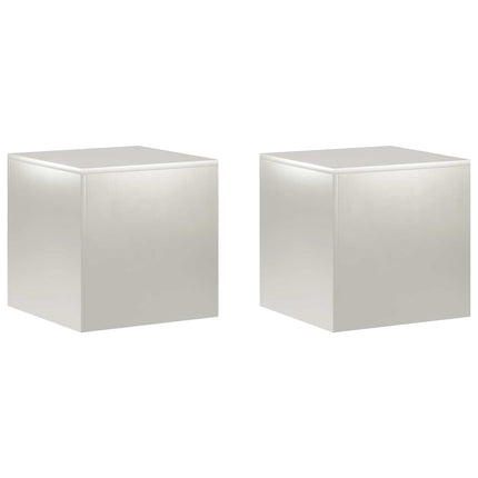 Planteholder 2 pcs Sølv 40 x 40 x 40 cm Stål