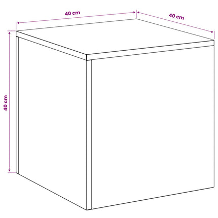 Planteholder 2 pcs Sølv 40 x 40 x 40 cm Stål