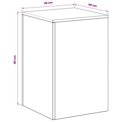 Planteholder 2 pcs Sølv 40 x 40 x 60 cm Stål