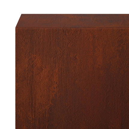 Dækprofil til havekant 20 stk. 100 x 5 x 5 cm Cortenstål Rusten